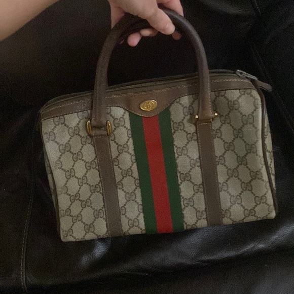 Gucci Bags Vintage Used Gucci Speedy Original Print Bag With